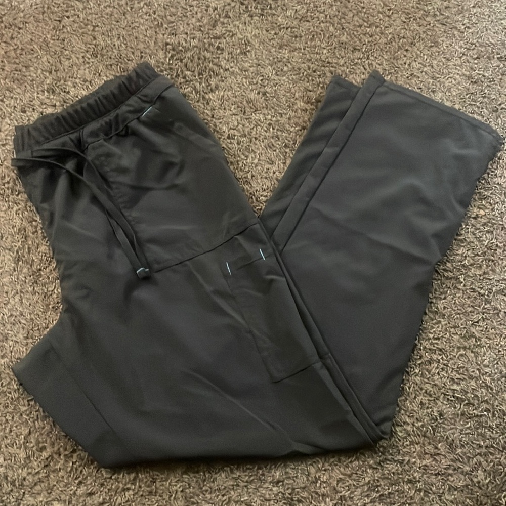 Scrubstar Women’s Pants Natural Rise Straight Leg Black/Blue/Gray Scrub Bottoms